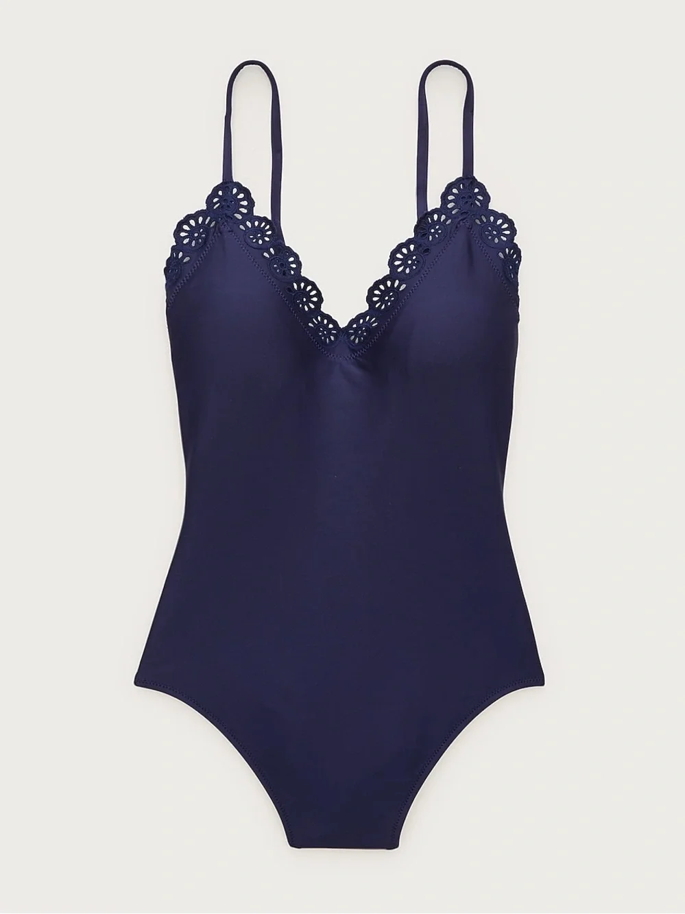 J.CREW Lana Eyelet One-Piece in Classic Sculpt, Size 6